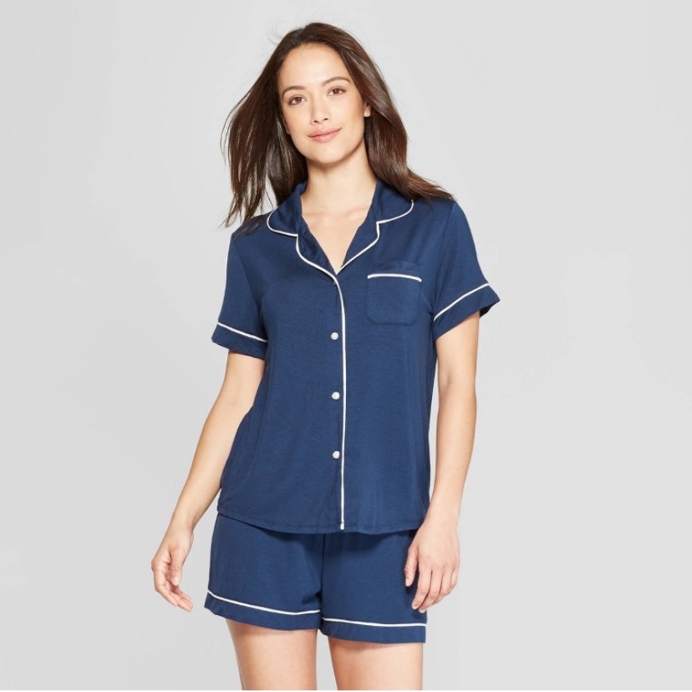 Beautifully Soft Notch Collar Pajama Set